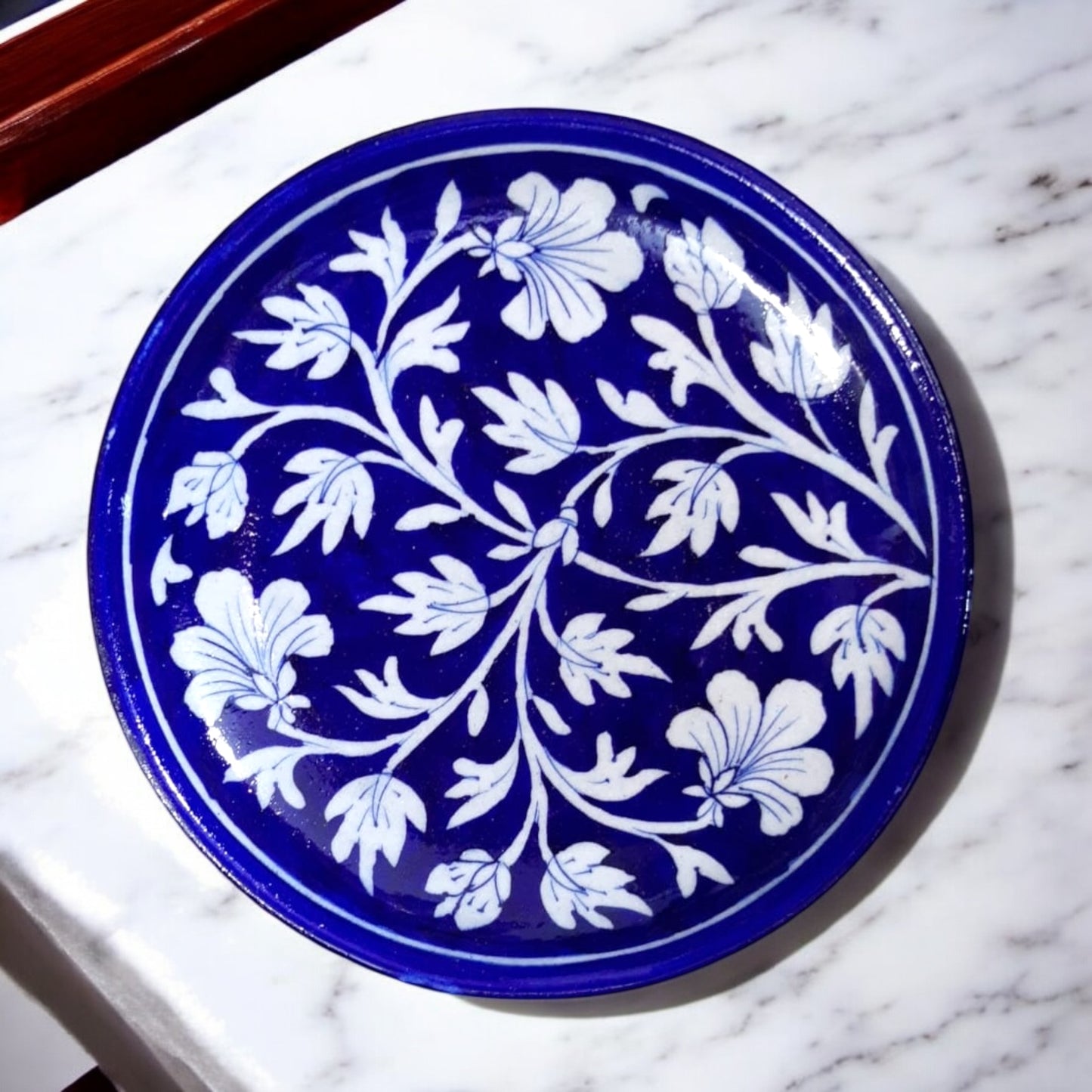 Blue Pottery Classic Hand Painted Plate (Single)