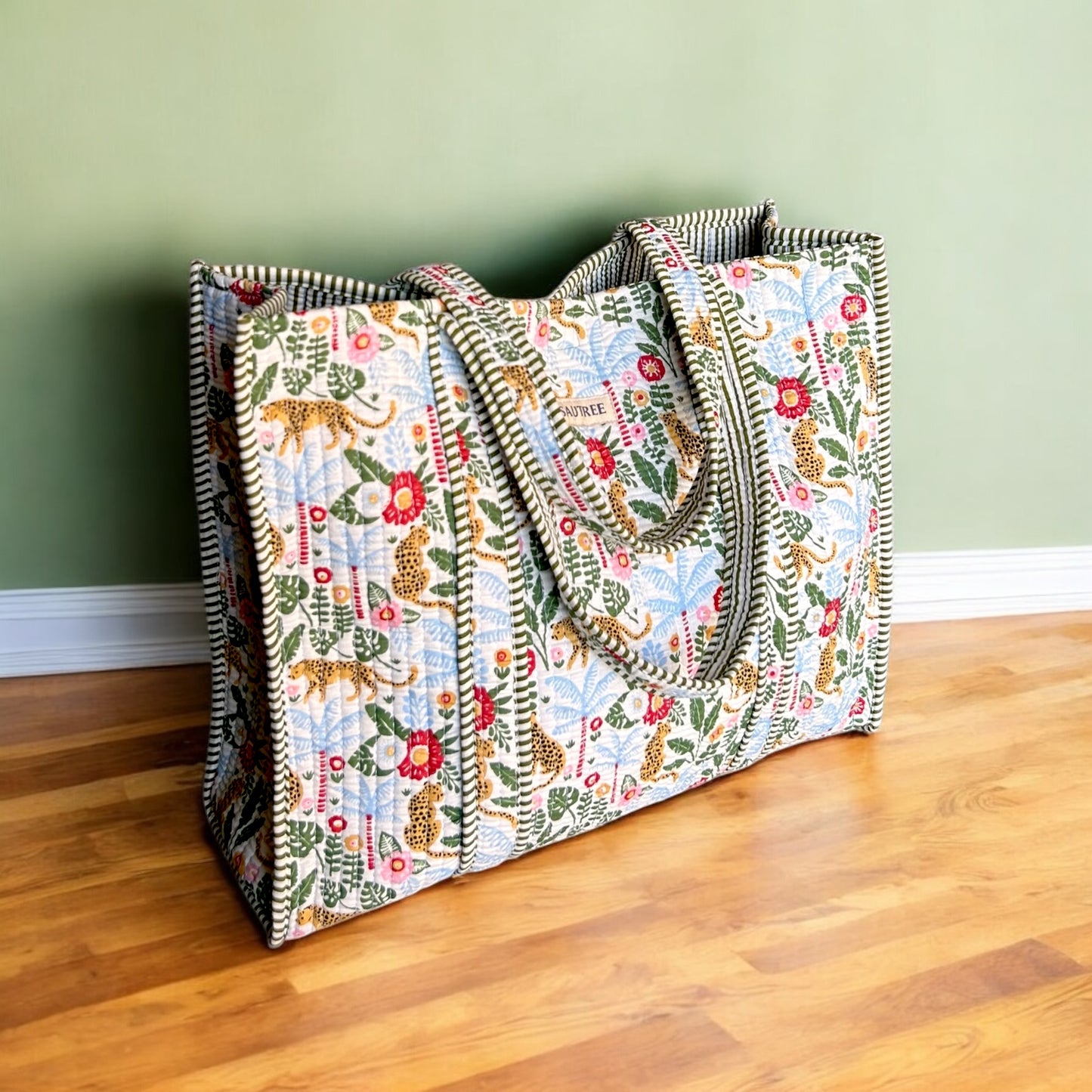 Green Jungle Escape Tote Bag