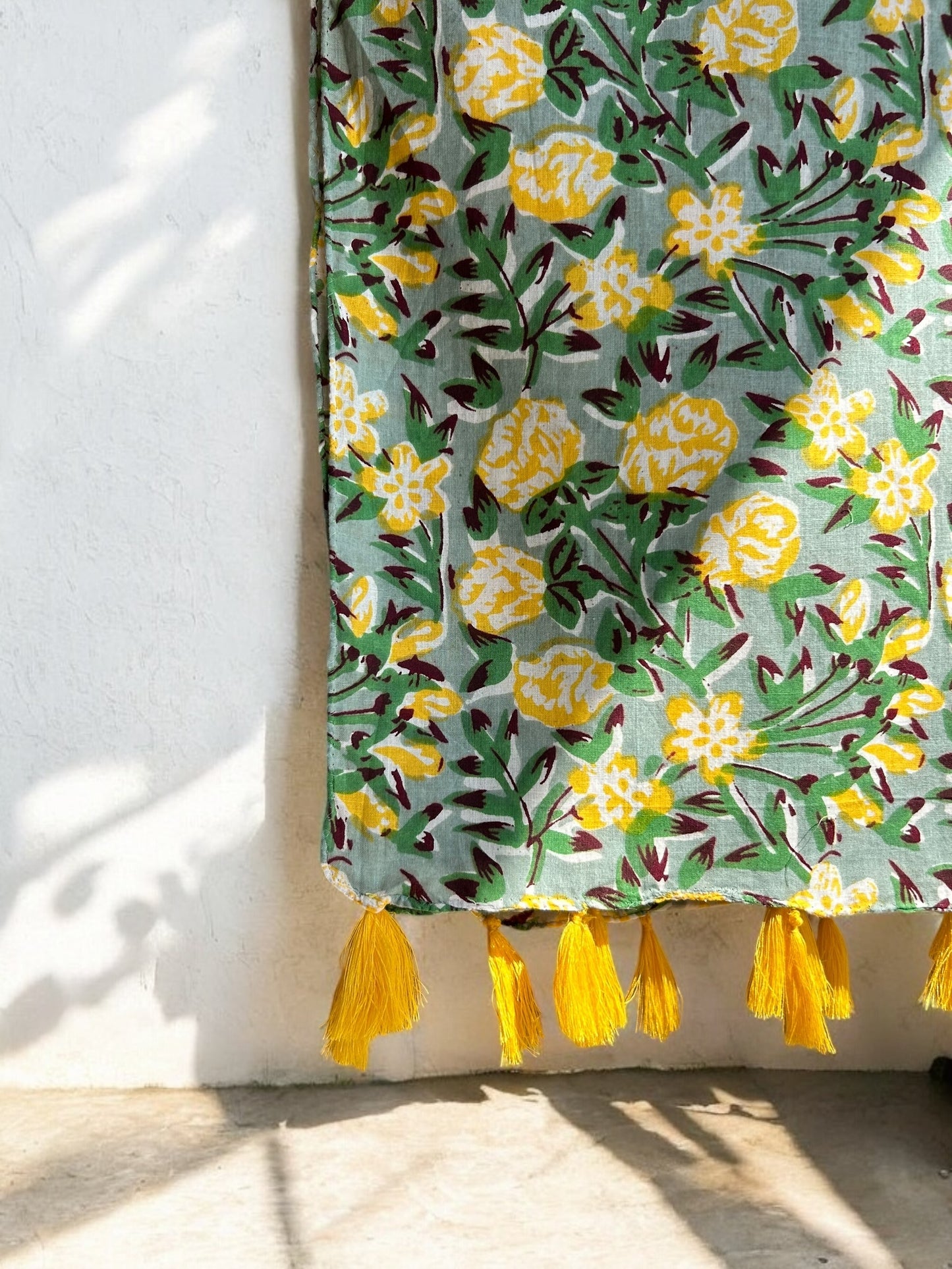 Pinelush Hand Block Printed Scarf