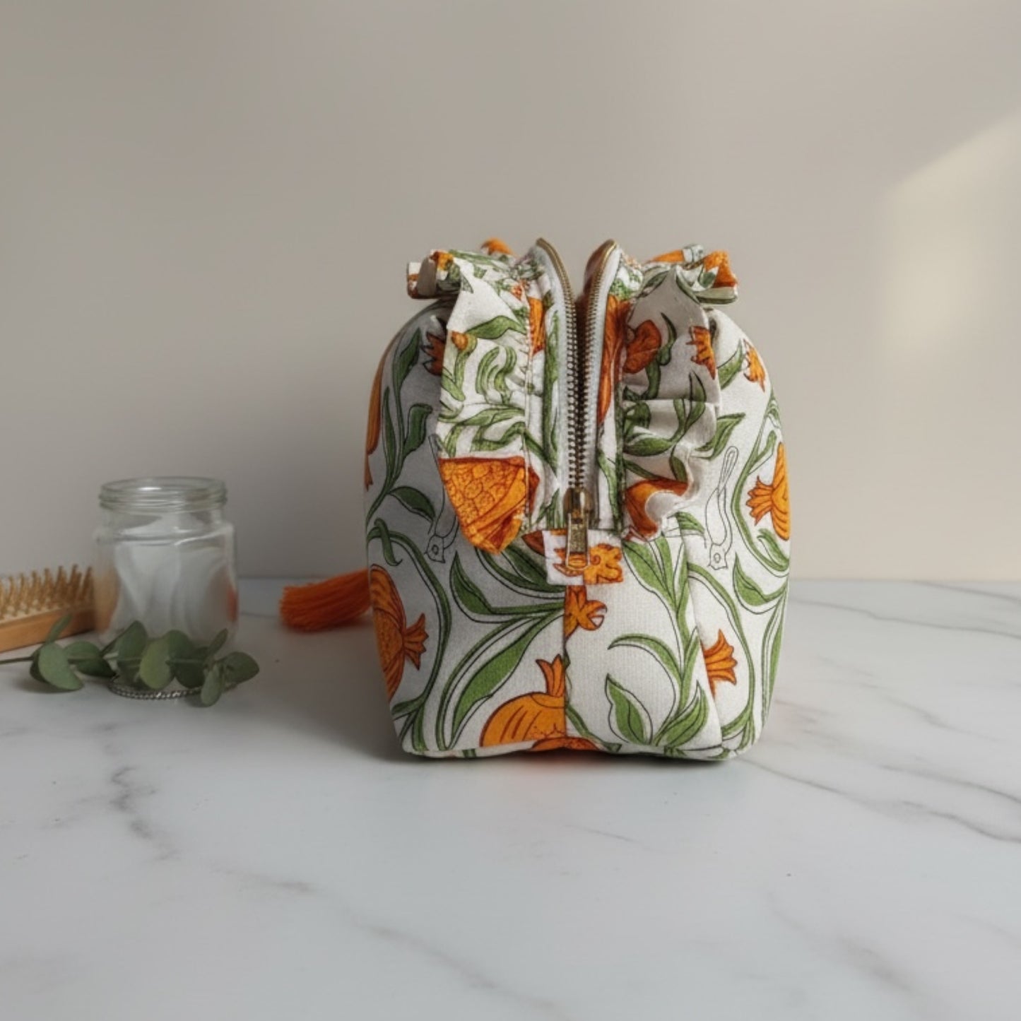 Gold Pomegranate Ruffle Organiser