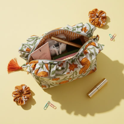 Gold Pomegranate Ruffle Organiser