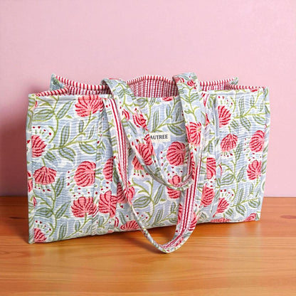 Dahlia Day Midi Tote Bag