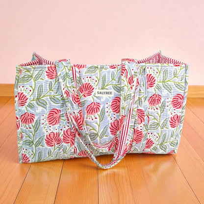 Dahlia Day Midi Tote Bag