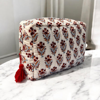 Red Buta Large Quilted Organiser