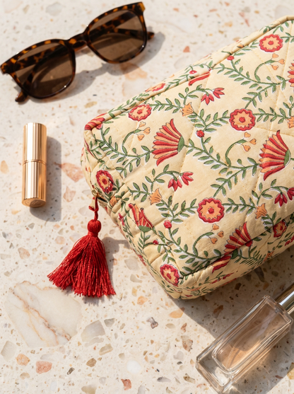 Peach Ruby Large Quilted Organiser