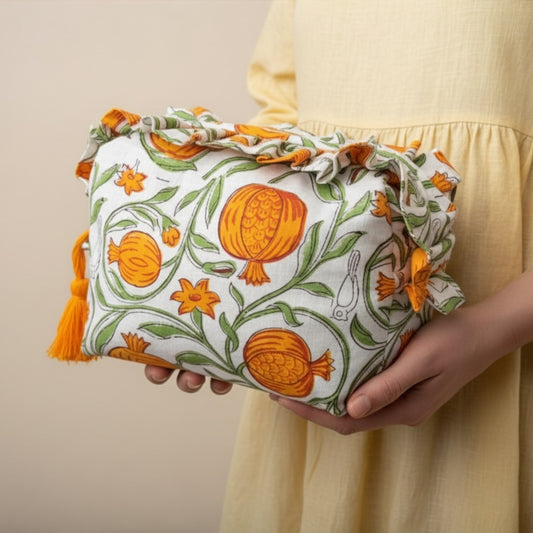 Gold Pomegranate Ruffle Organiser