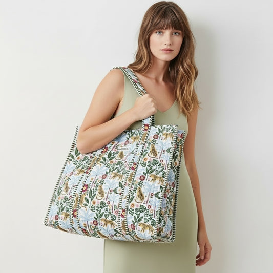 Green Jungle Escape Tote Bag