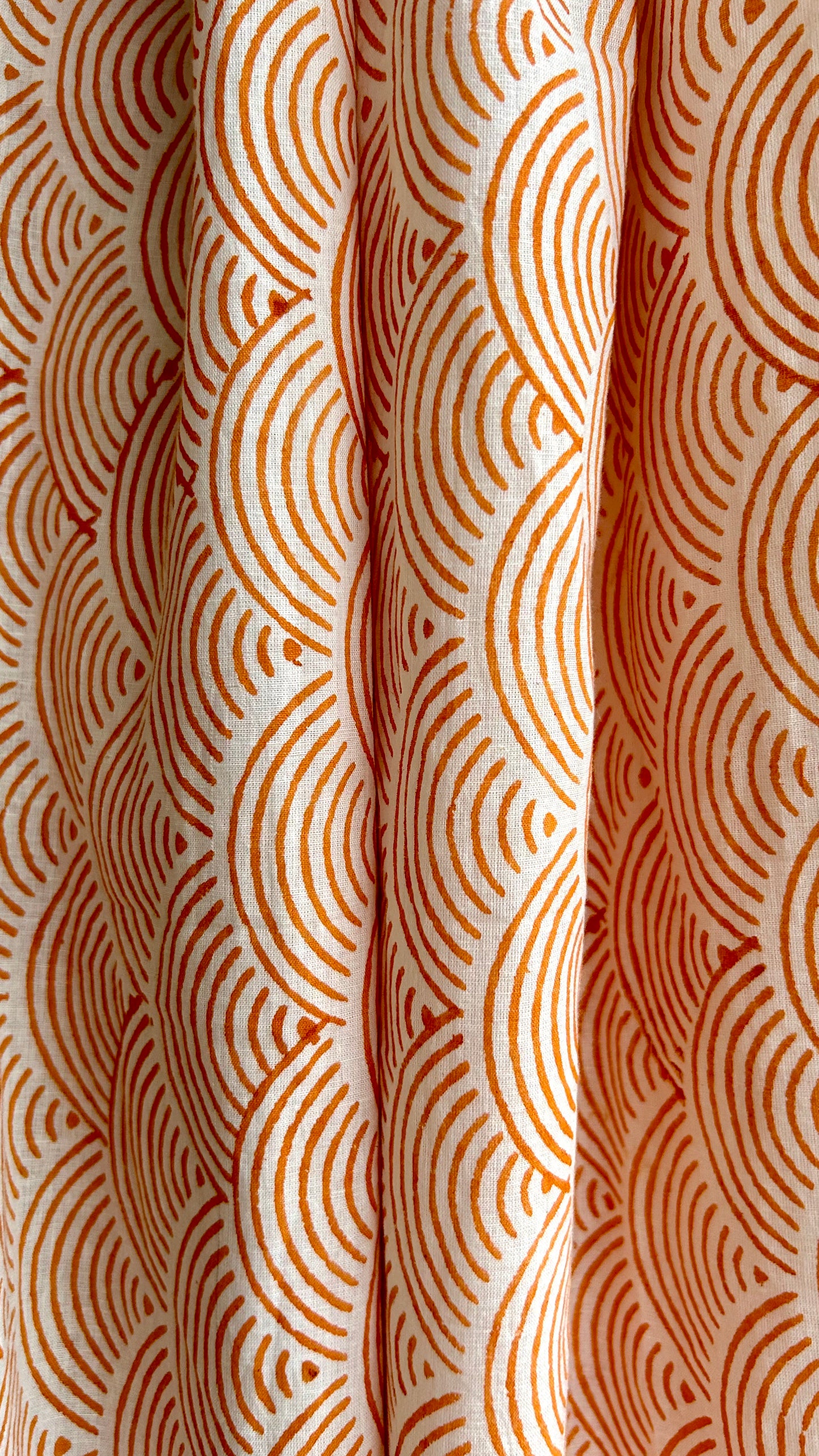 Sunset Arc Hand Block Printed Scarf