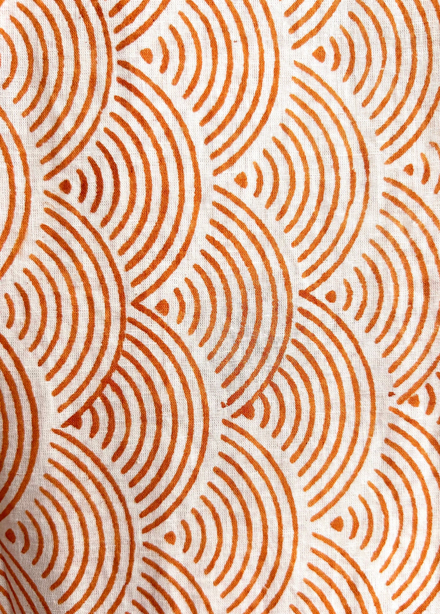 Sunset Arc Hand Block Printed Scarf