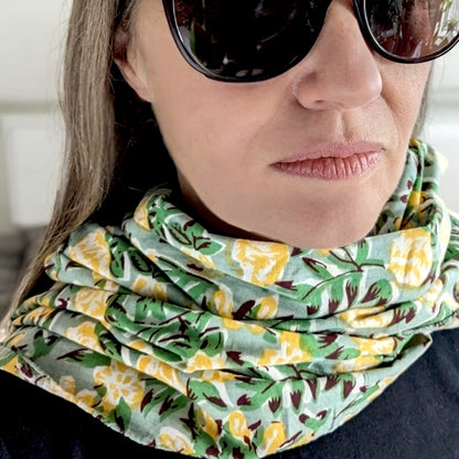 Pinelush Hand Block Printed Scarf