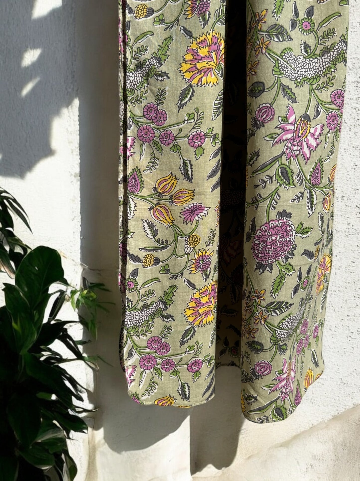 Posy Hand Block Printed Scarf