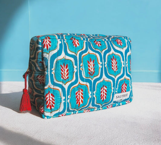 Ogee Aqua Large Quilted Organiser