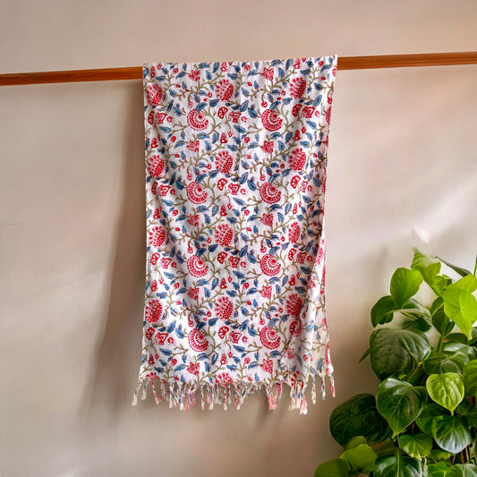 Chintz Hand Block Printed Scarf