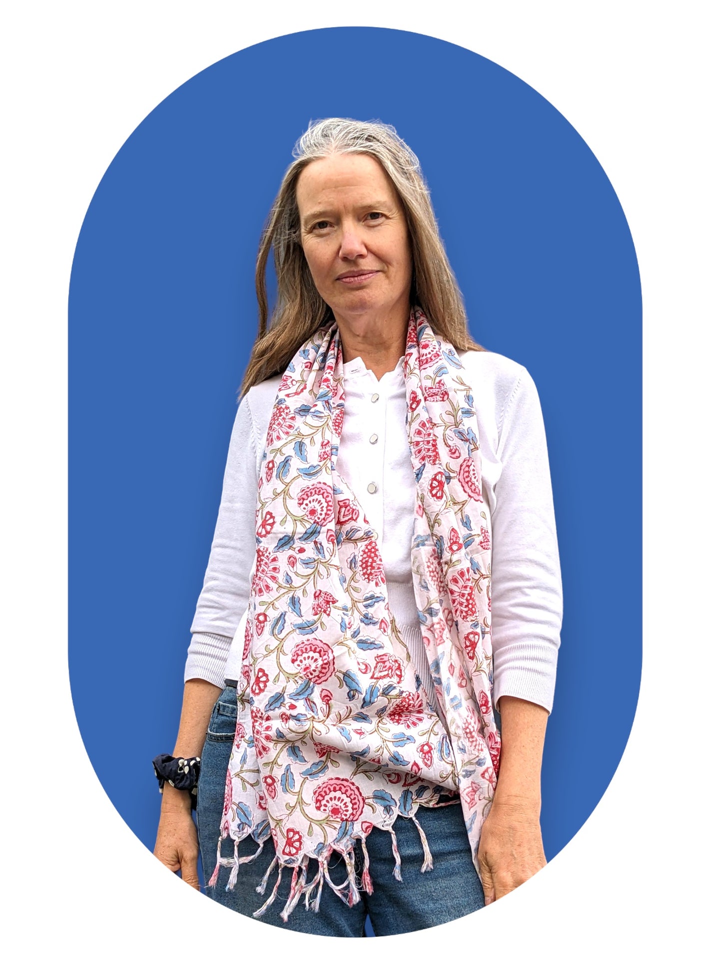 Chintz Hand Block Printed Scarf