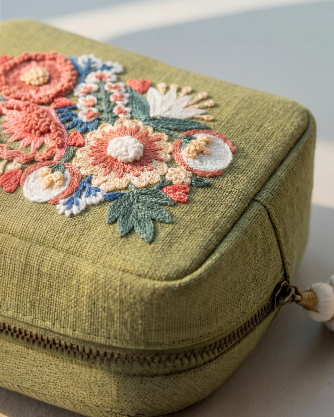 Serene Keepsake Organiser | Muted Olive