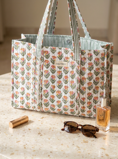Pink Austen Midi Tote Bag