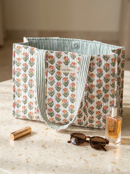 Pink Austen Midi Tote Bag