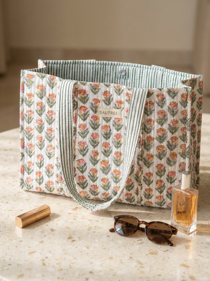 Pink Austen Midi Tote Bag