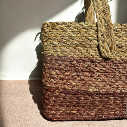 Natural Ombre Handmade Sabai Grass Bag